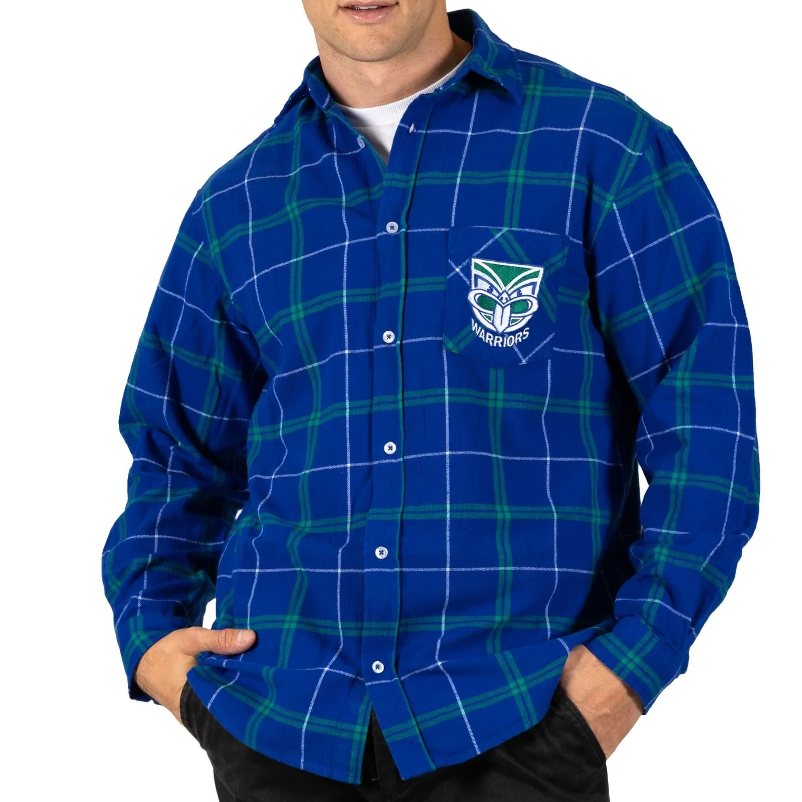 2024 Warriors Ashtabula Mustang Flannel Shirt - Adults