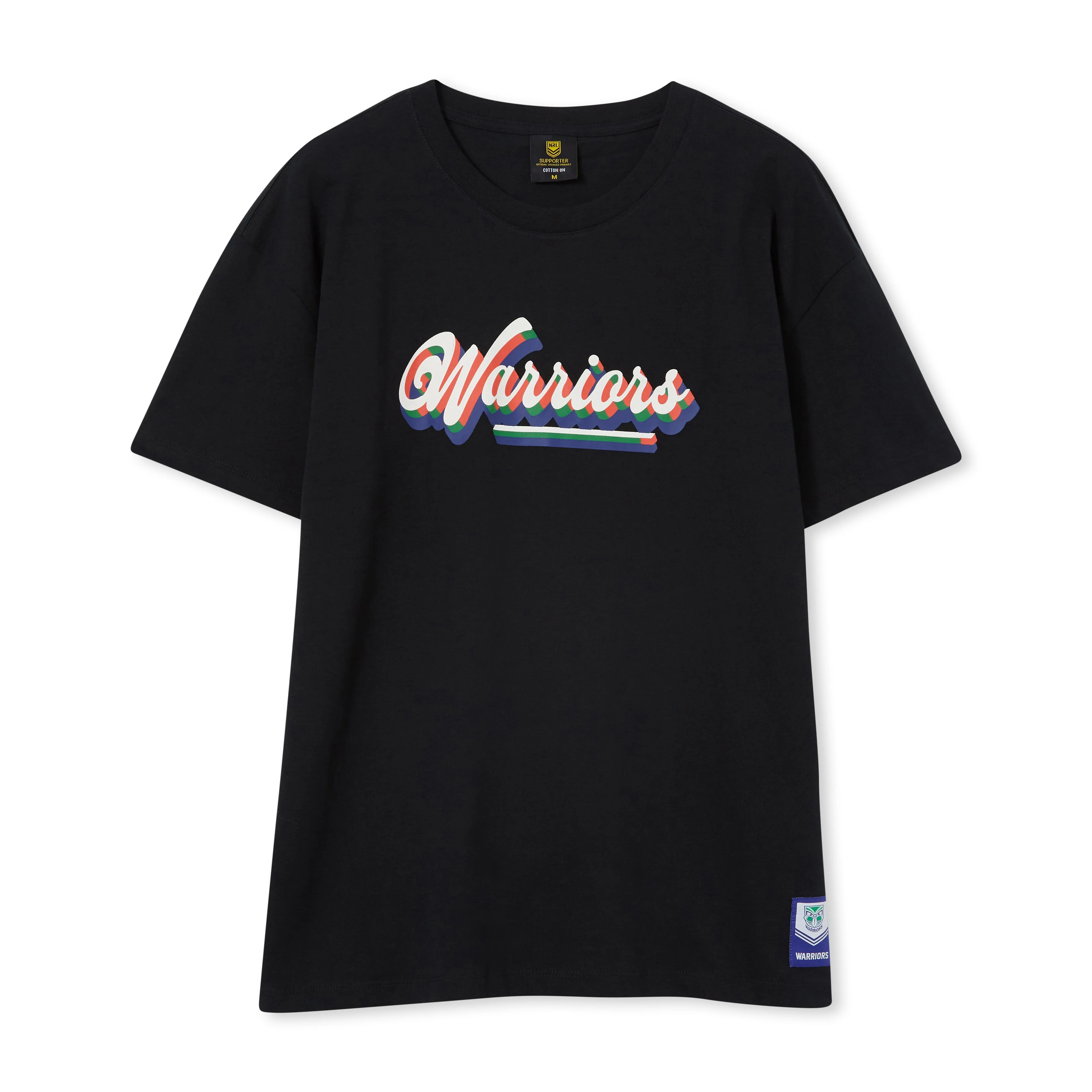2024 Warriors Cotton On Script Tee - Womens