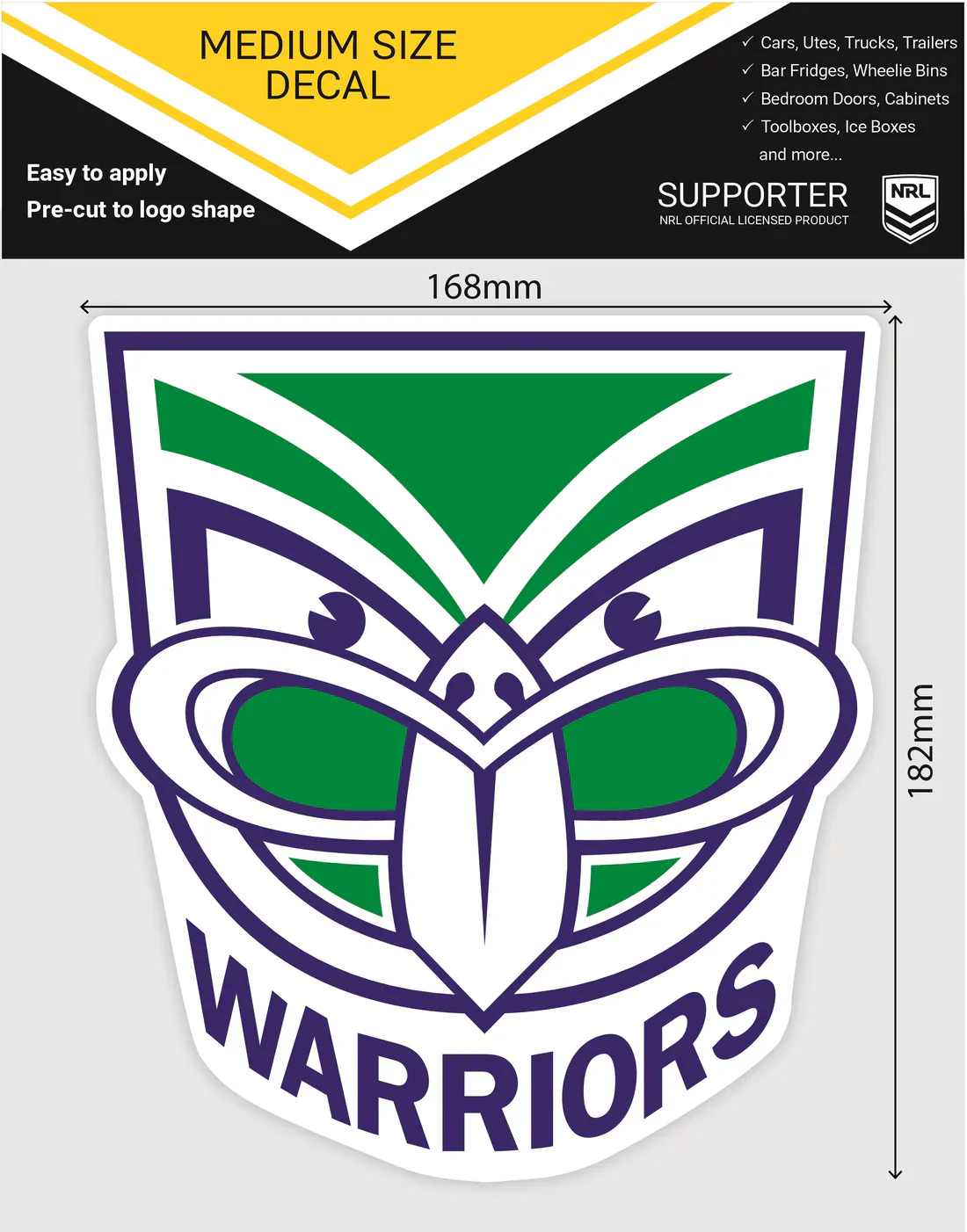 Warriors Medium Decal