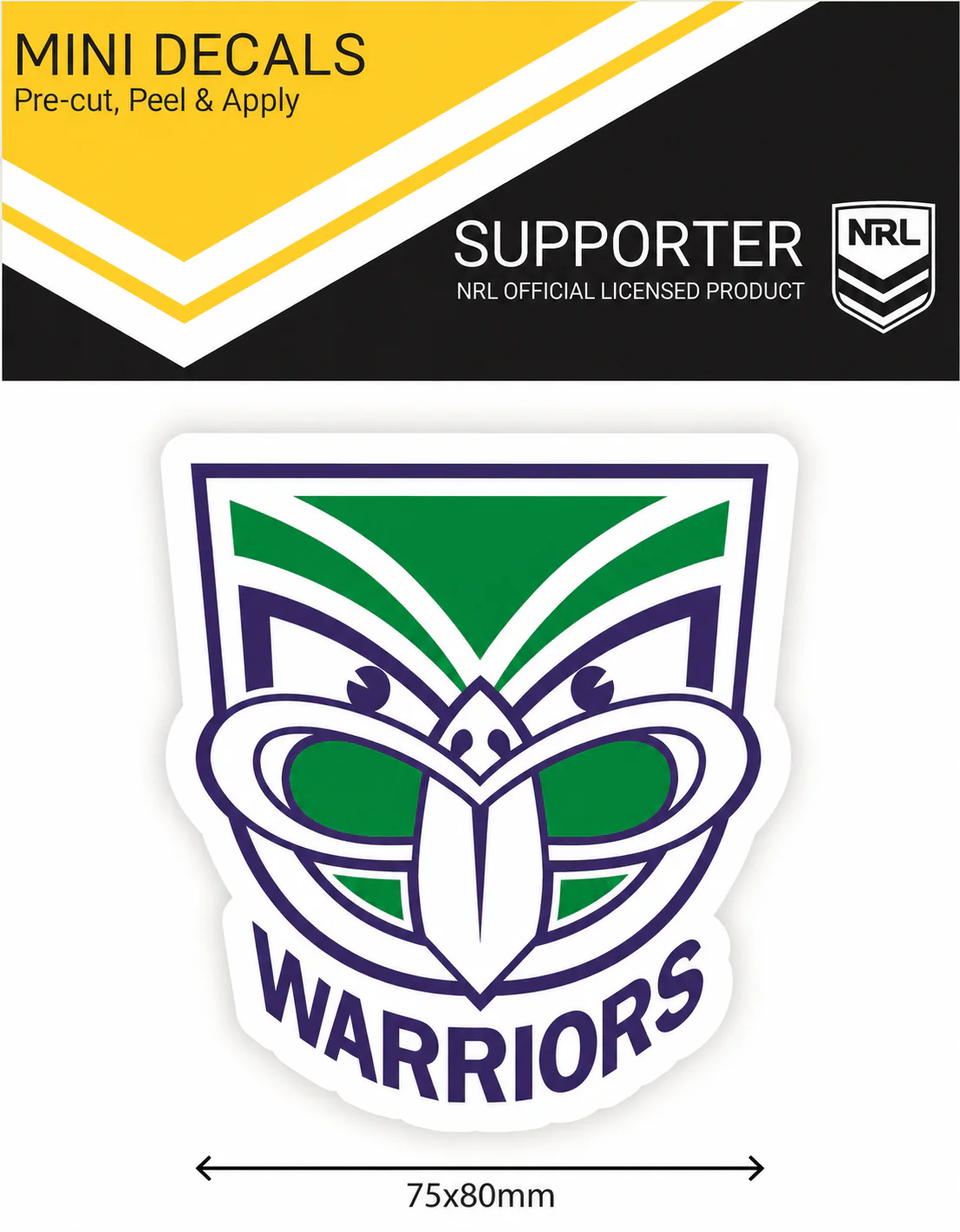 Warriors Mini Decal